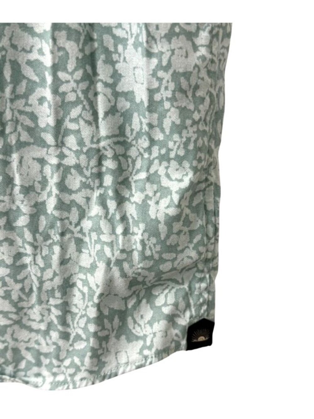 Faherty Reserve Men's The Movement Shirt Sage Floral Short Sleeve Active Size M - Picture 3 of 10
